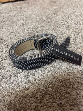 Rampage Black and gem like Dotted women’s Belt with Silver Buckle